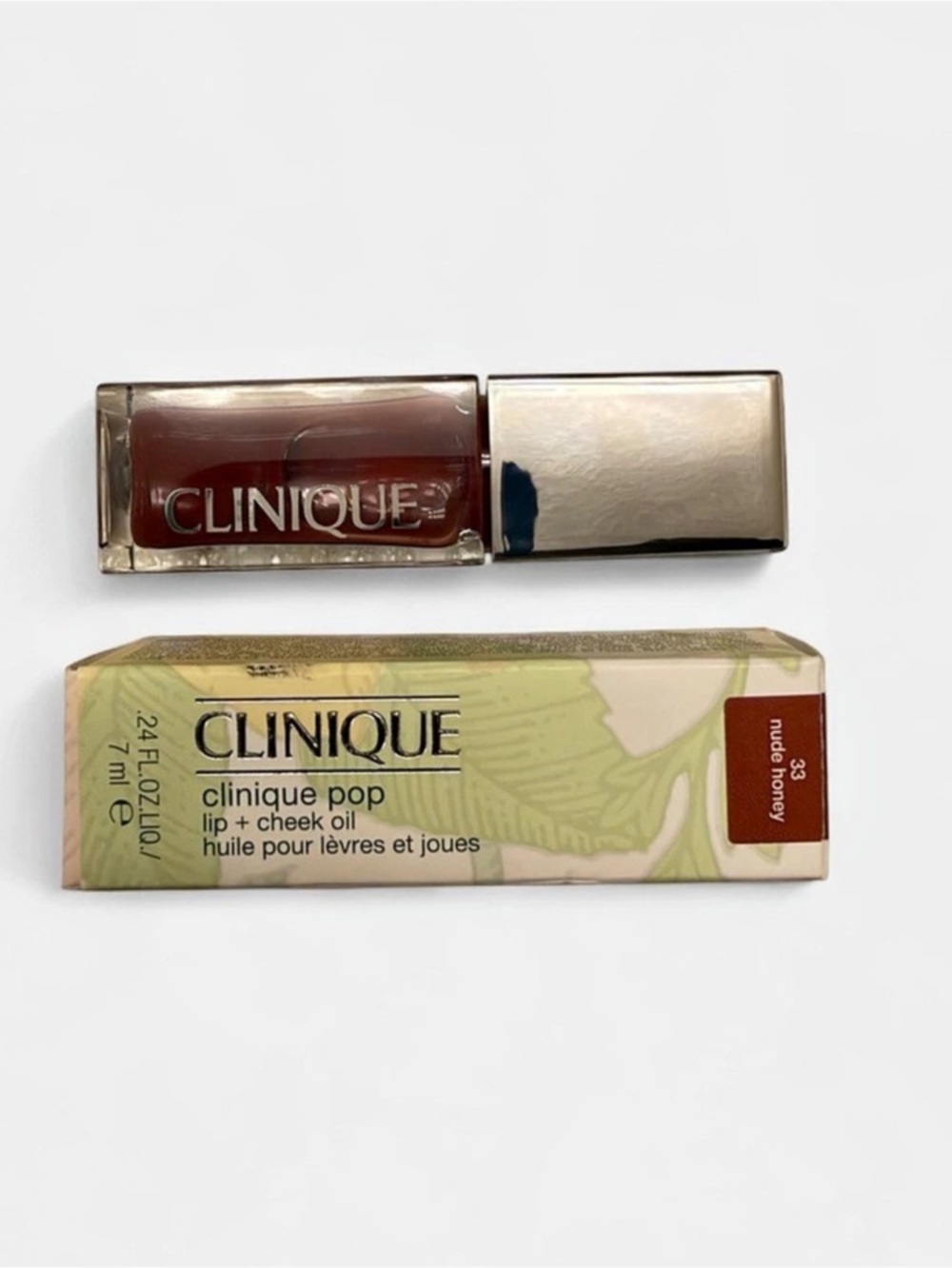 Clinique Pop Lip + Cheek Oil 33 Nude Honey 7ml New
